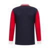 STORN Nuova Polo da Uomo Manica Lunga Blu Reale Sport Tempo Libero Moda Cotone Puro Vestibilità Slim Spaccato