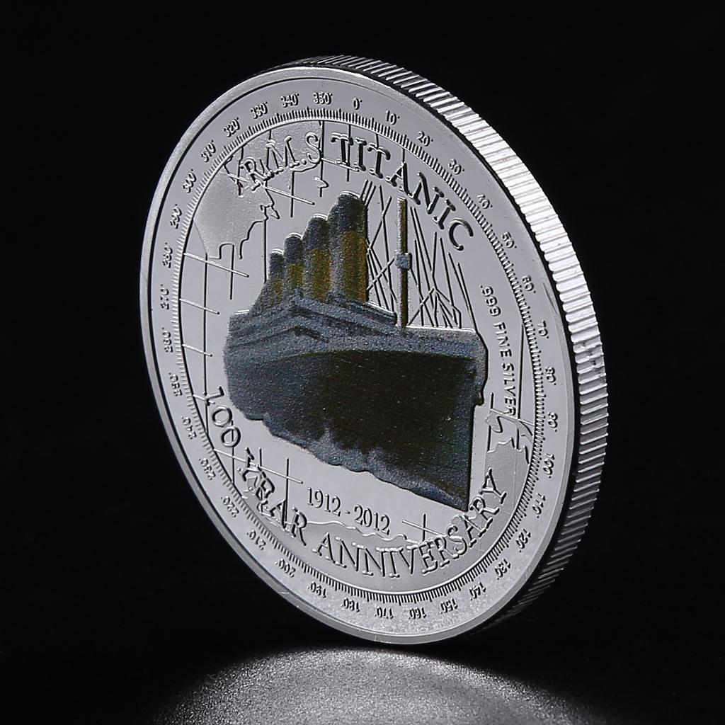 Collect Coin Titanic Pattern Commemorative Challenge Coin Gift Zinc Alloy Material Coin Perfect Gifts for Coin Collector
