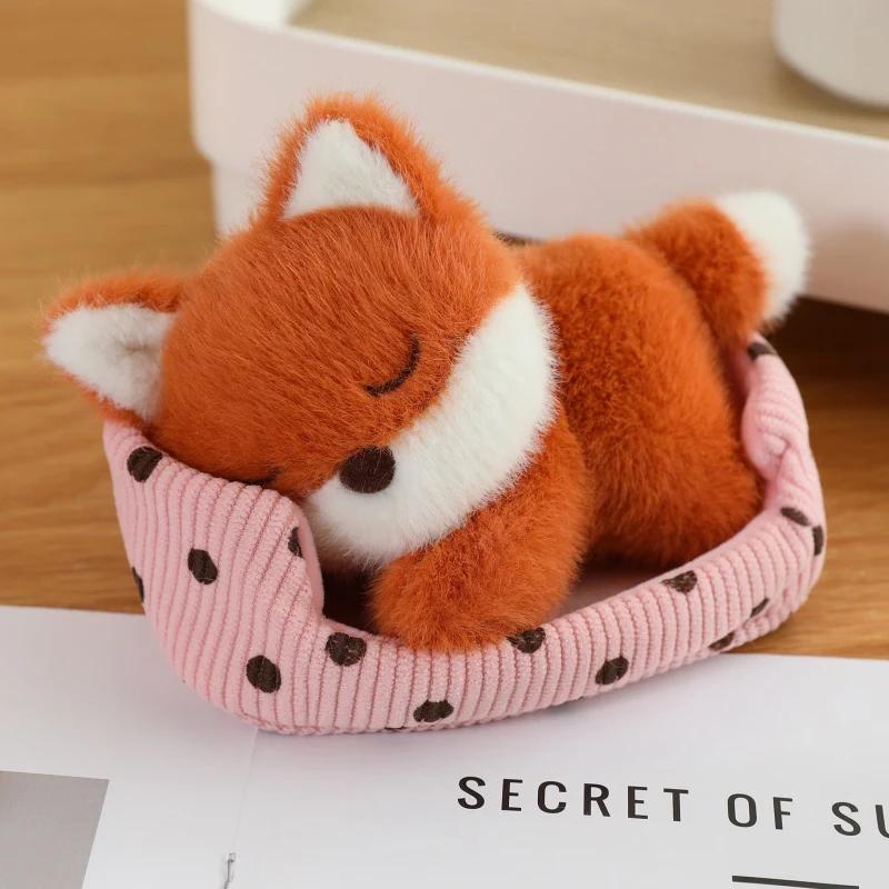 Cute Cartoon Dog, Cat, Fox, Bear,  Rabbit And Pig Plush Toy  Cat Doll Sleeping Animals Toys For Girl Funny Christmas Present