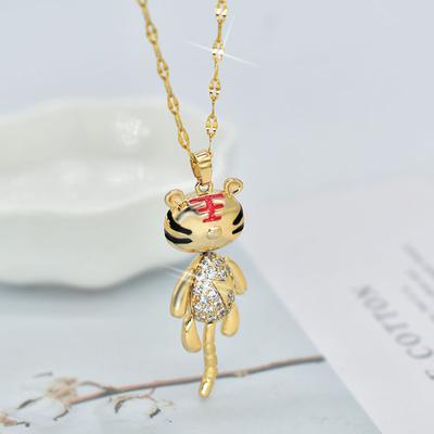 Lightning Tiger Necklace Simple Personality Wind Premium Pendant