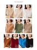 Women's Versatile Long Sleeve Knitted Sweater - Round Neck for Spring, Autumn & Winter