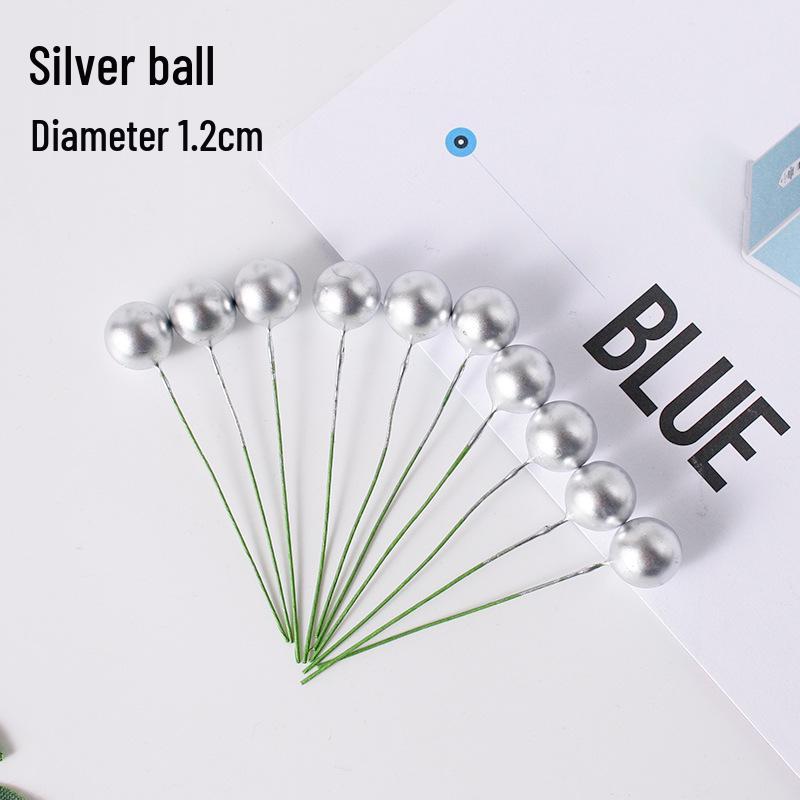 

Christmas Fantasy White Ball Cake Topper Ornament for Children s Birthday