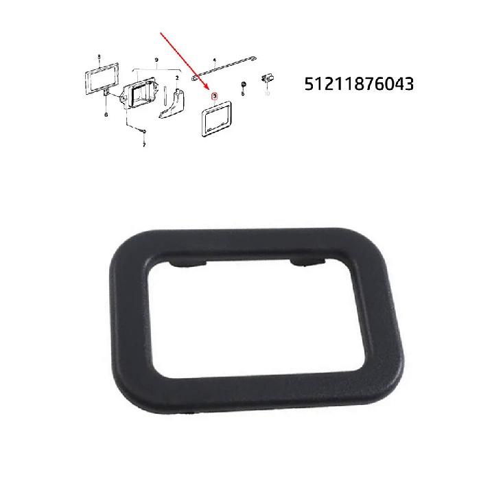 Replacement Interior Handle Trim For Car Door Handle Cover Trim Bezel Black Car Convertible Top Handle For BMW E30 E28 E24 E23