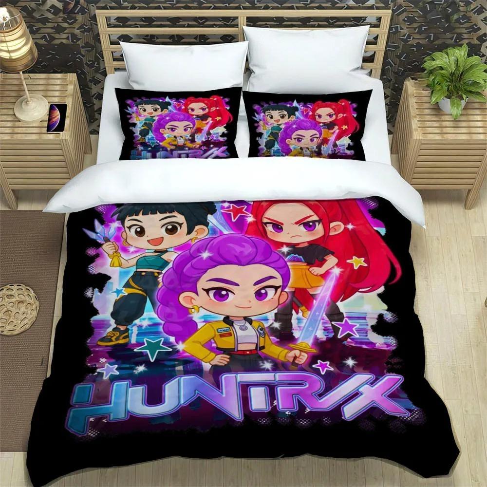 Comforter Kpop Demon Hunters Printed Bedding Sets Exquisite Bed Supplies Set Comforter Set Bedding Set Luxury Birthday Gift