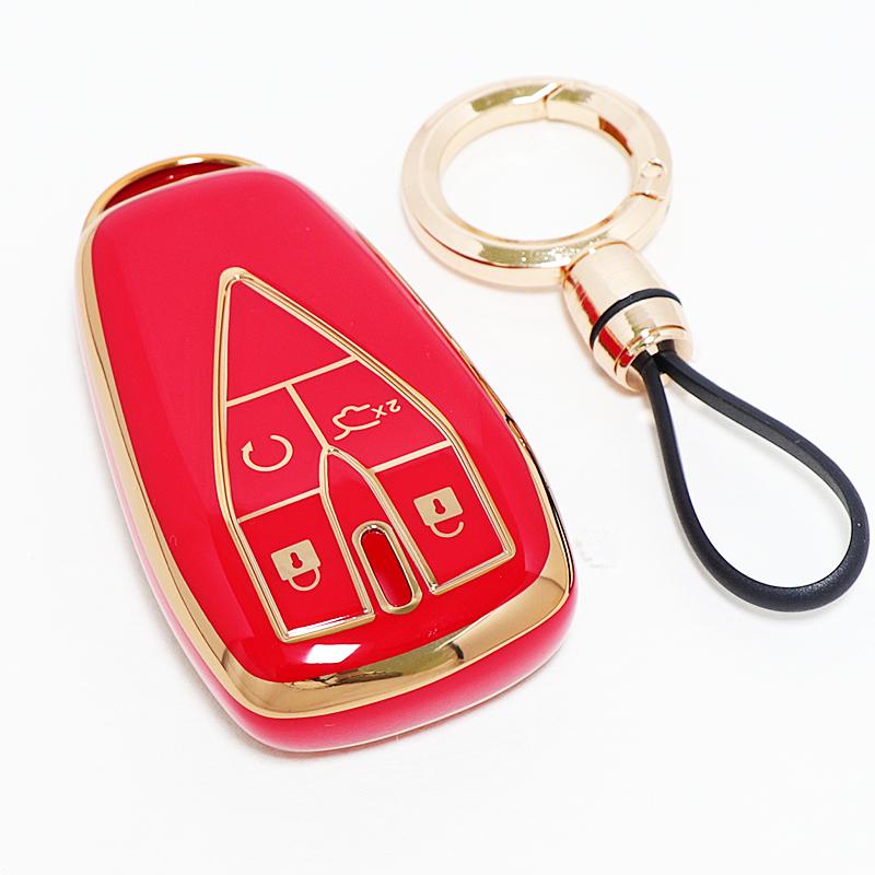 Tpu 4 Buttons Car Key Case Keychain Anti-Scratch Keyless Cover For Changan Cs35 Plus Unit Unik Oshan X7 X5 Cs75 Plus Cs55 Plus