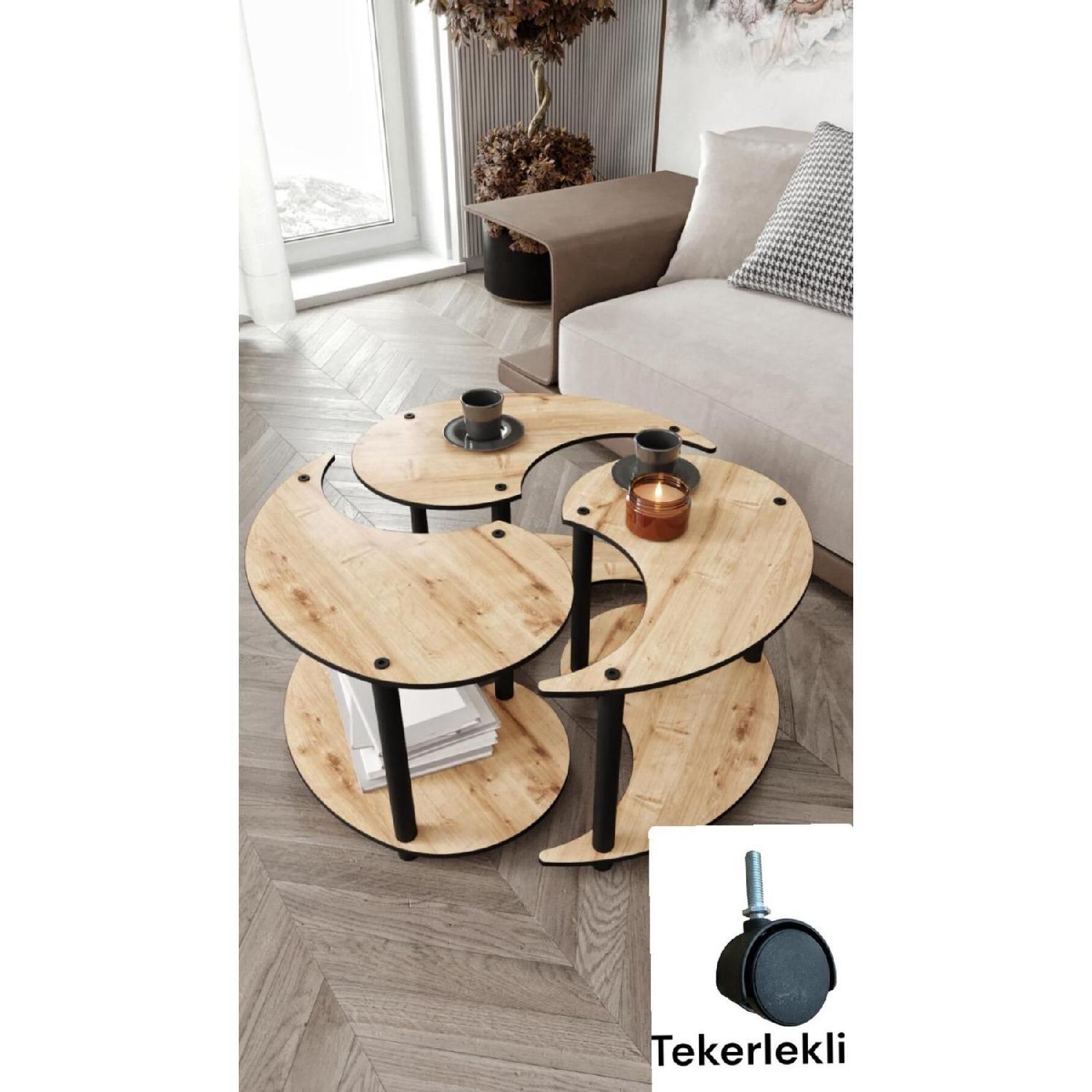 

Журнальный столик Yin Yang Unity Serenity с 3 колесами, дуб, 70 см