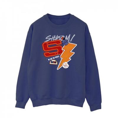 Mens Shazam Fury Of The Gods Sticker Spam Sweatshirt