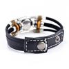 Luminous Leather Bracelet Multi Layer Zodiac Constellation Beads Fashion Jewelry for Girls Party Gift