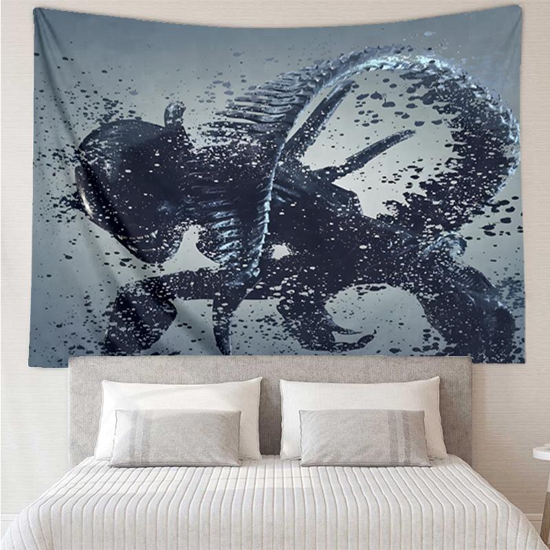 Alien Horror Artwork Tapestry Hanging for Bedroom,Livingroom, Playroom,Decor Art Room Wall Tapestry Holiday and Birthday Gifts