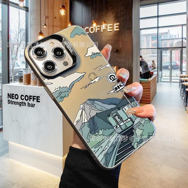 

Snow Mountain Highway IPhone 17 Pro Phone Case 16/15/14/13 Laser Case 12 Apple 11Xs Max iPhone 17
