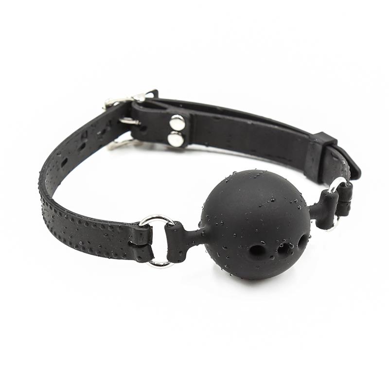 Breathable Silicone Ball Gag 4 Cm Size S Black