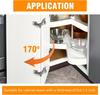 2/1PCS Adjustable Steel Cabinet Hinges 130-170 Degree Hydraulic Soft Close Hinges Kitchen Cupboard Door Hinge Furniture Hardware