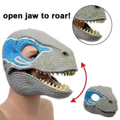 Halloween Drachen Dinosaurier Maske Schlange Offener Mund Latex Horror Dinosaurier Kopfbedeckung Halloween Cosplay Foto Requisiten Dekorationen