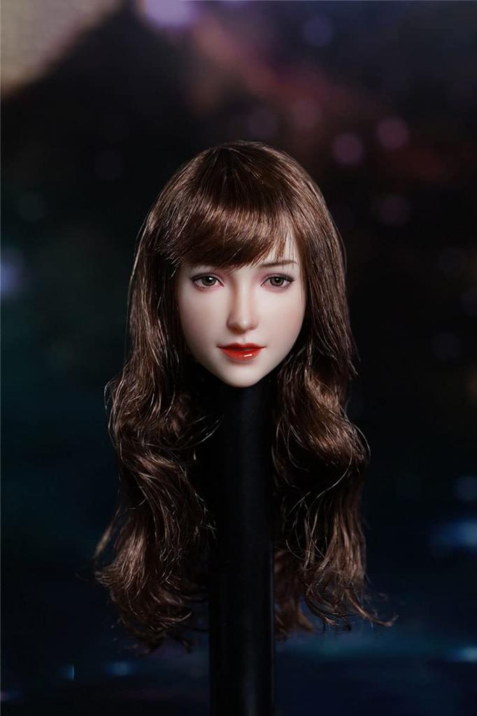Head Carving Beauty Figure Head Carving Fit 12 Inch Female Action Figure 1/6