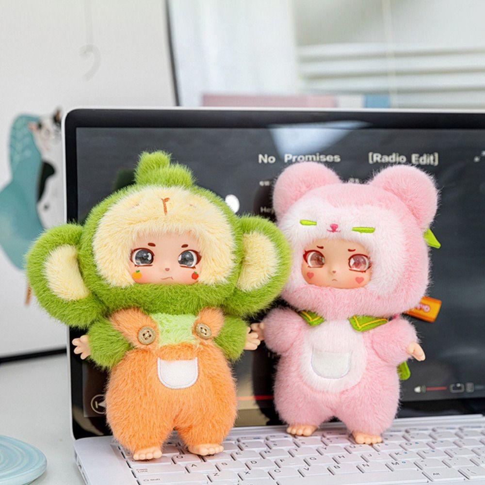 Big Eyes Stuffed Animals Keychain Soft Plush Vinyl Figurine Dolls Animal Series Plush Toy Comfort