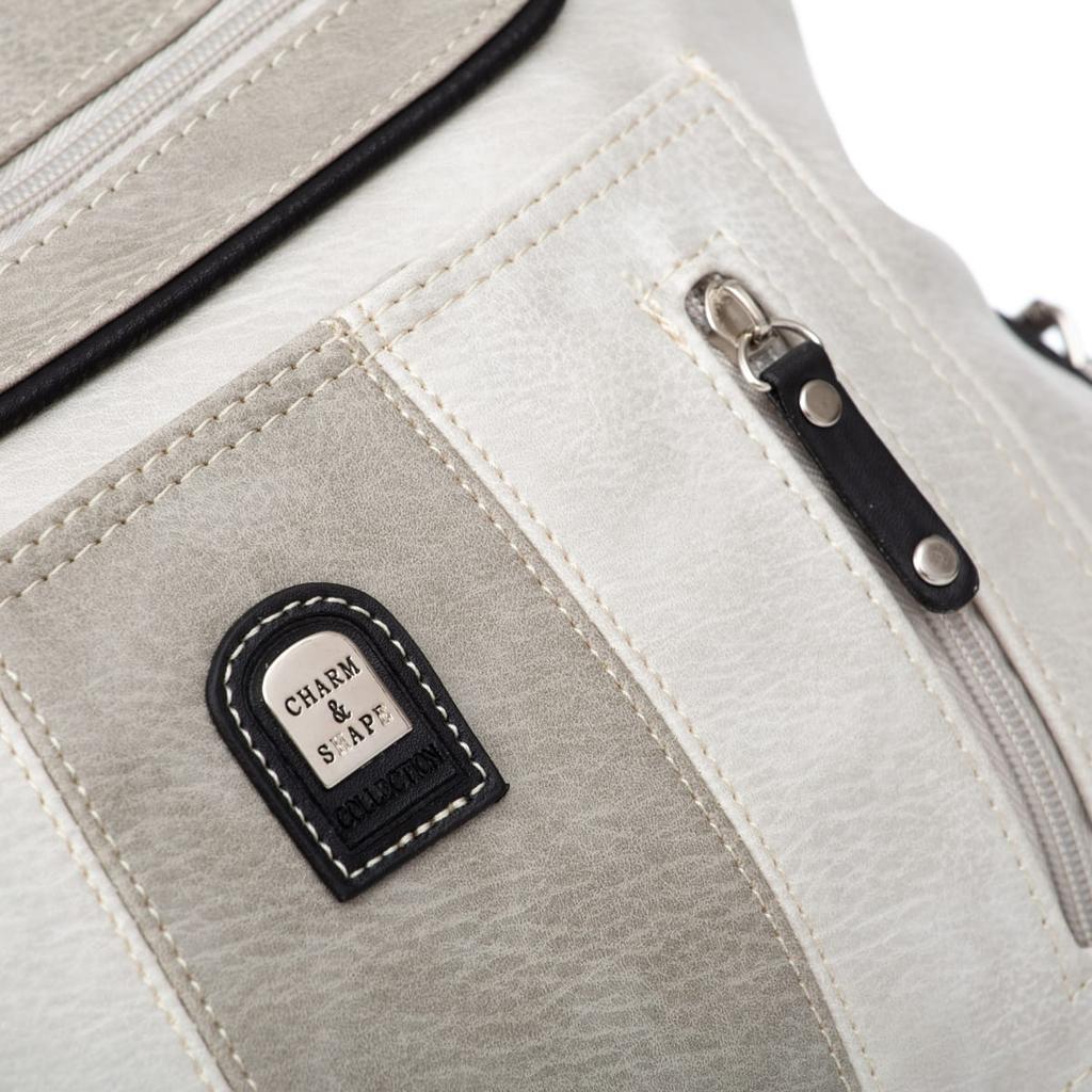 Duża Torebka Damska Charm&Shape Na Ramię Szara