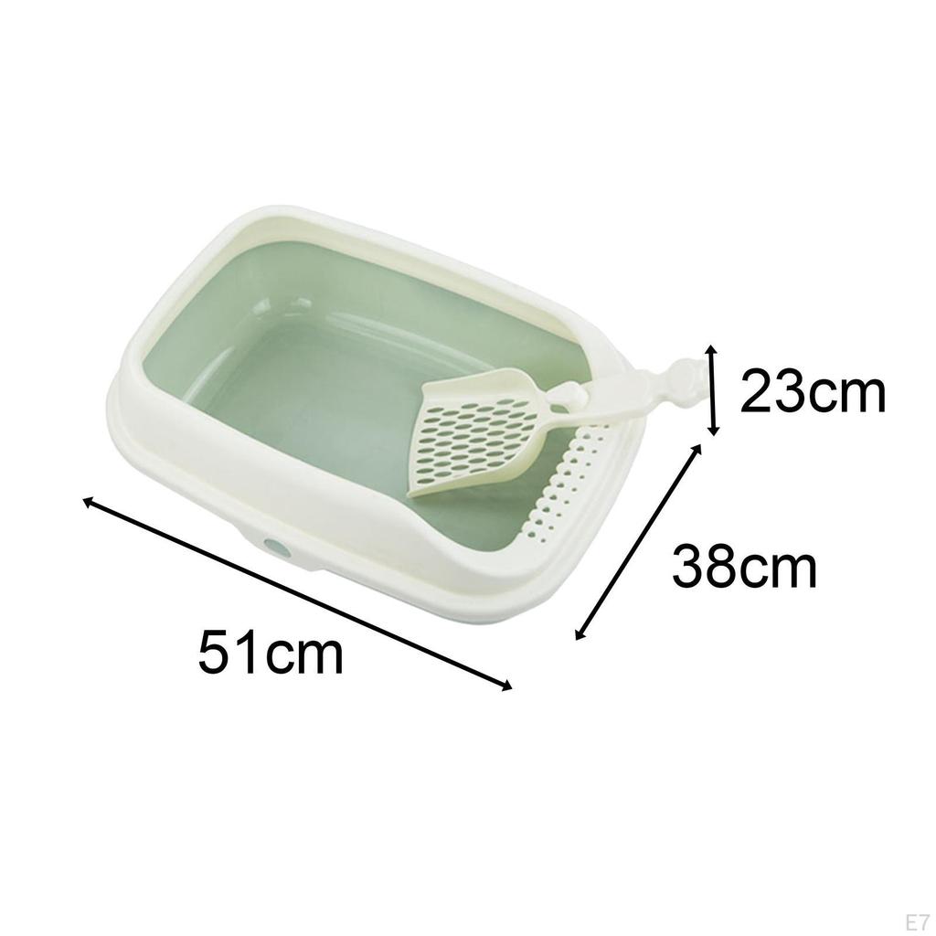 Cat Litter Box Open Top Kitty Tray Potty Toilet Bedpan for Bunny