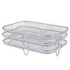 3 Tier Air Fryer Rack Food Grade Cooking Accessory Rust-Proof for Baking