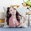 Actress Sweet P-Park Shin Hye Cushion Cover Washable Linen Pillowcase Soft For Sofa Bed Cozy Home Room Decor