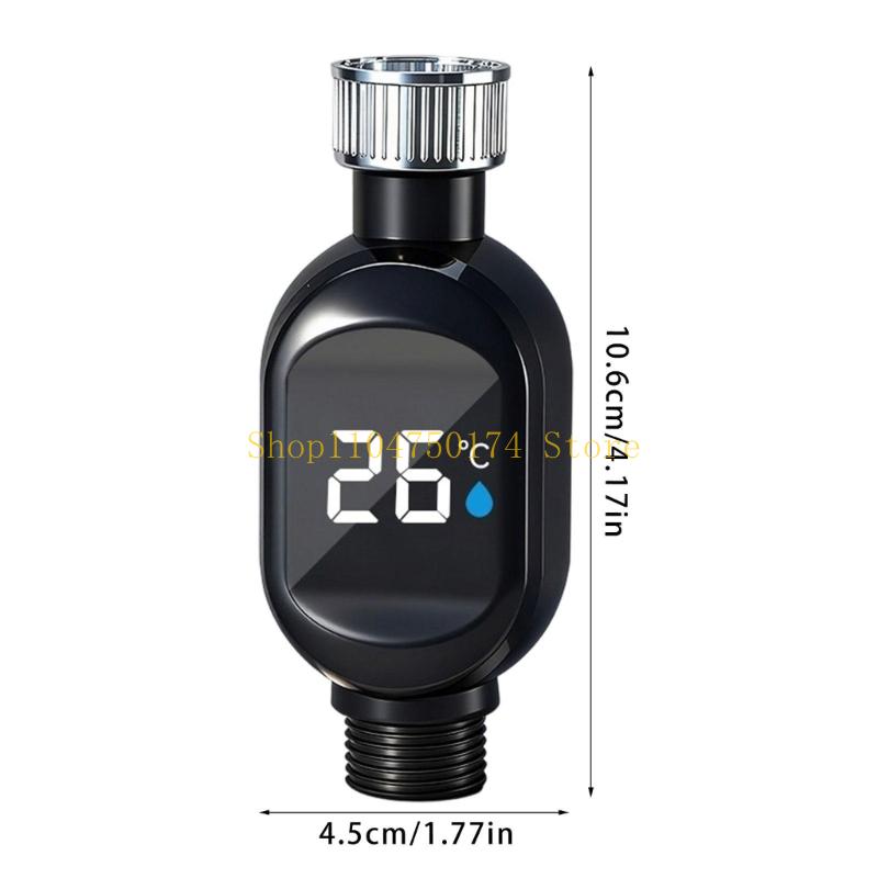 Schnell reagierendes Thermoduschkopf-Display Echtzeit-Wassertemperatur-Tracking Starkes Stahl-Badezimmerzubehör Top-Angebot