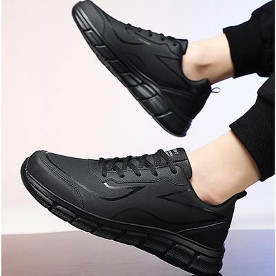 Men's Running Shoes, Spring and Autumn Low Cut Leather Surface, Lightweight Sports Shoes, Brisk Walking, Slow Running, and Casual Shoes