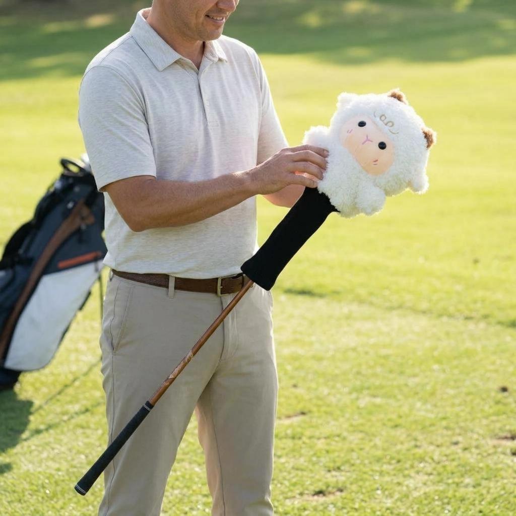 Sheep Golf Headcover Fuzzy Soft TubeStyle Sports Gear