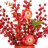 Artificial Floral Pot Chinese Collectible Party Decor Decorative Desk Ornament Decoration Year