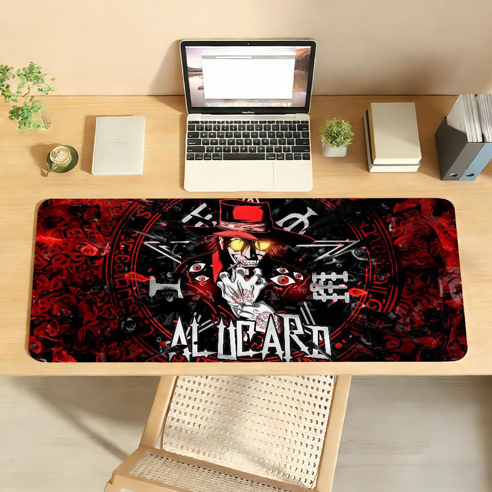 Anime HHell SingES Mouse Pad Nonslip Locking Edge DeskMat PC Laptop Accessories Rubber Office Keyboard Large Game XXL Carpet