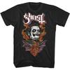 Ghost Cardinal Copia Flaming Face Adult Short Sleeve T Shirt Metal Band T Shirts Mens Graphic Tees