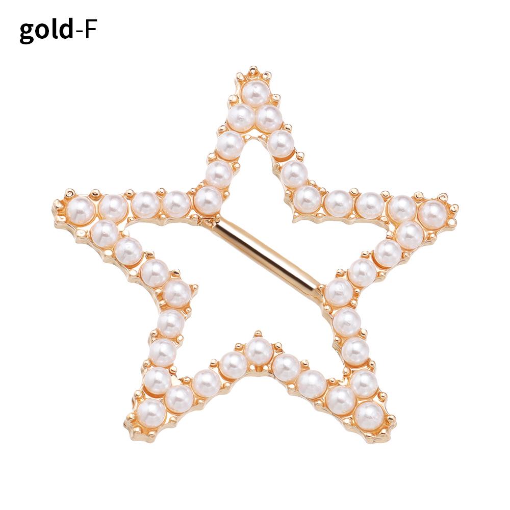 T-shirt Pearl Fixed Buckle Shirt Hem Decorative Buckle Silk Scarf Buckle Clothes Tighten Knotted Buckle Ring