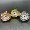 Golden Glitter Finger Ring Watch Elastic Digital Watch Fashion Ring Watch Jewelry