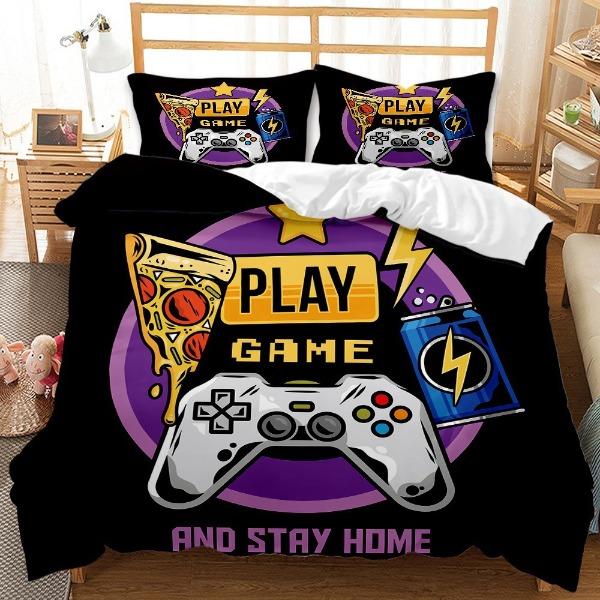 Spielekonsolen-Griff Zwei Serien Bettwäsche Dreiteiliges Eaby Heimtextil-Set