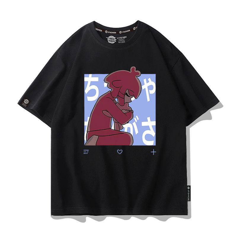 2026 New Anime Kasane Teto Cosplay Printed Short Sleeves TShirt Casual Tee Fashion Shirts Versatile in Summer Birthday Gifts