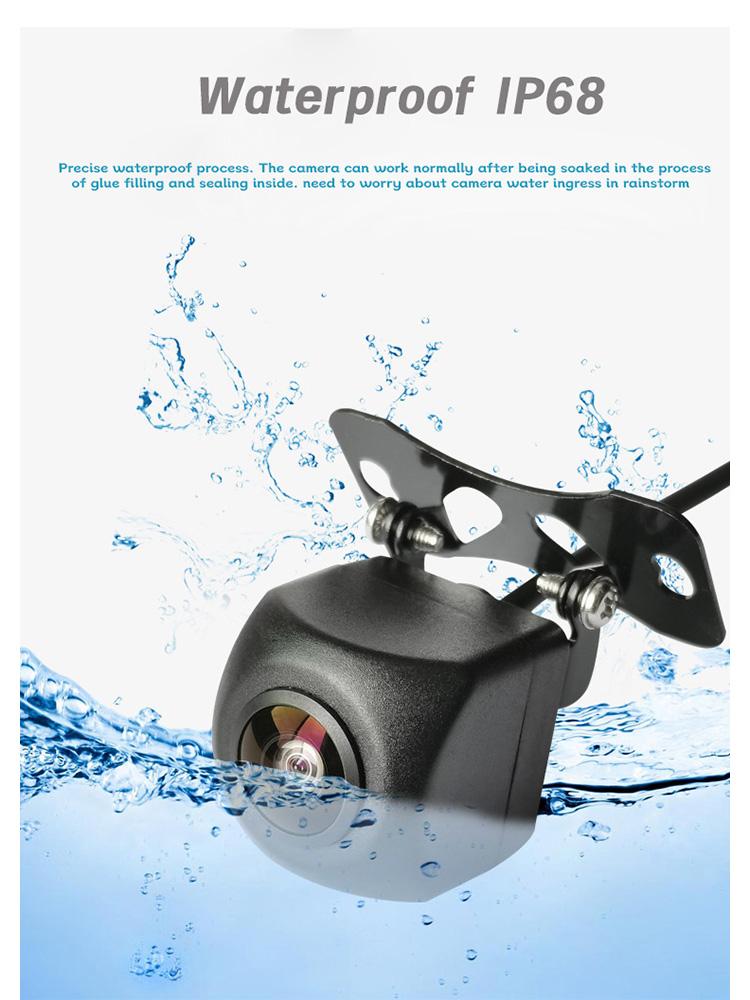 

Камера заднего вида автомобиля 720p AHD Камера заднего хода lP68 Водонепроницаемая Ночное видение 12V170° Рыбий глаз для Автомагнитолы Мультимедийного плеера