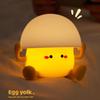 Silicone Pat Night Light Animal Bedside Lamp 2 Level Dimmable Atmosphere Light Eye Caring Cartoon Sleeping Light for Desk Decor