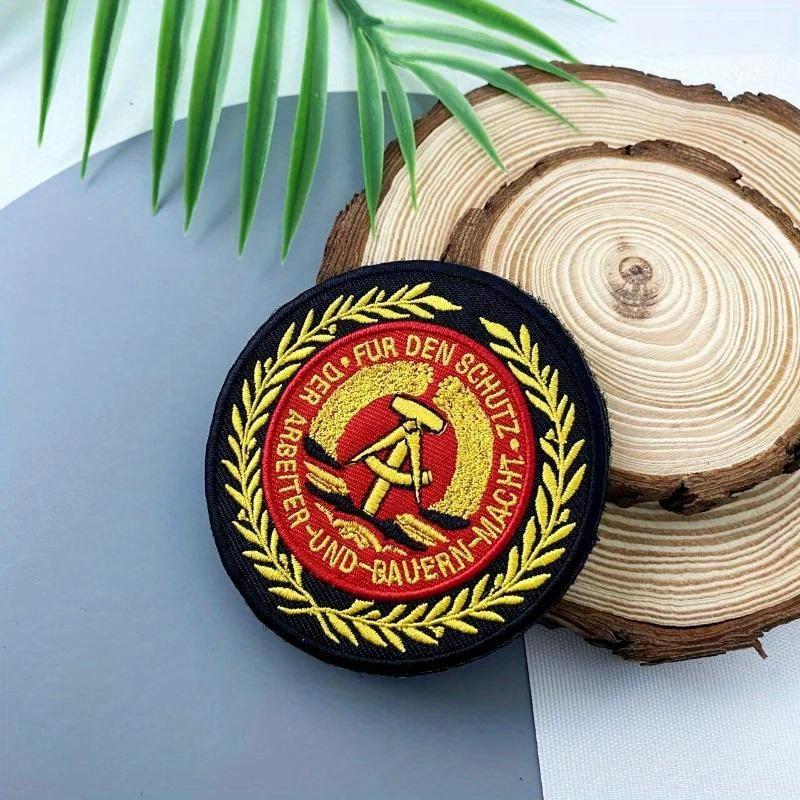 Deutschland Stickerei Moralabzeichen Adler Klettverschluss Taktisch Rund DIY Dekoration Rucksack Taktischer Aufnäher