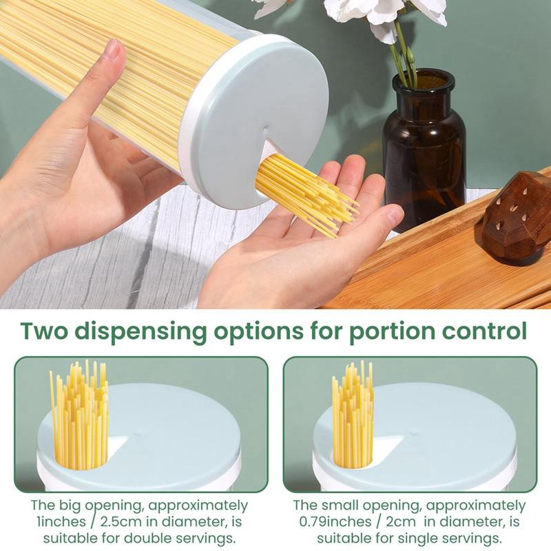 1pc Noodles Sealed Can Food Storage Spaghetti Noodle Pasta Container with Locking Lid Food Grade Plastic Kitchen Storage,Food
