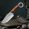 Utility Knife Slicing Meat Fruit Boning Butcher Knife Chef Cooking Cleaver Handmade Wood Handle