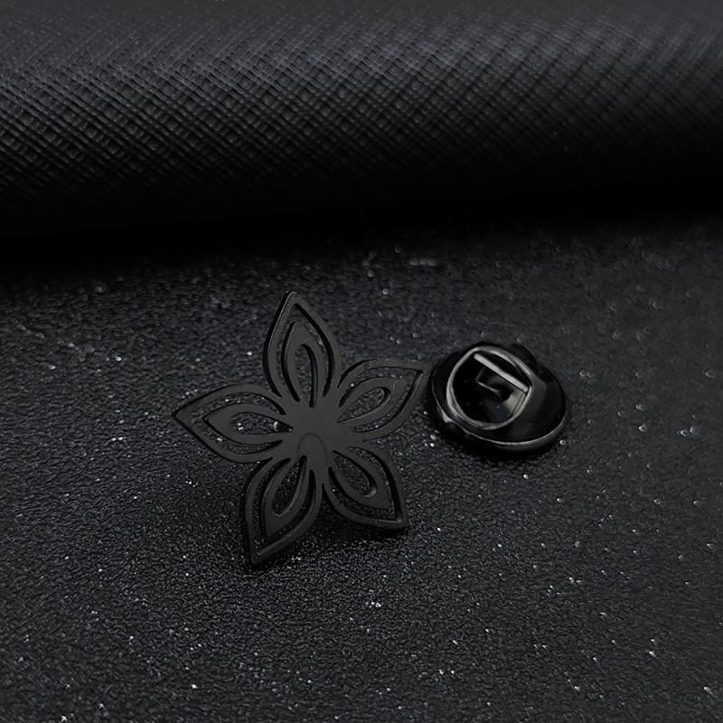 

Personalized Creative Flower Hollow Design Men s Women s Suit Brooch Cufflinks Cultural Gifts Niche Accessories 14k
