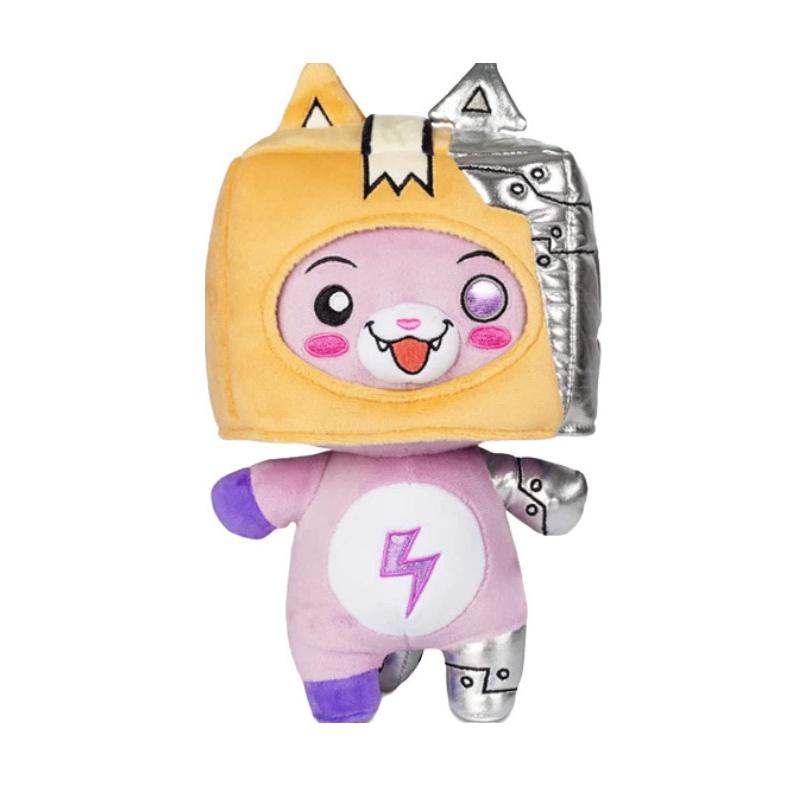 

Плюшевые игрушки Lankybox, механическая игрушка со светодиодом, толстая акула, роботы-коробки, куклы Fox 25cm