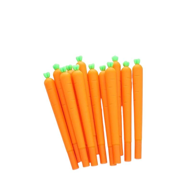 Supplies Cute Cartoon Simulation Radish Gel Pen High Value Student Kawai Stationery Creative Childrens Holiday Gift Water Black