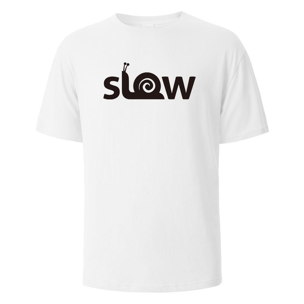 

Slow Printed TShirt Street Funny Graphic 100 Cotton Oversize Shortsleeved Tees For Men Women Summer Fashion Casual Oneck Tops S
