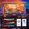 Smart LED Table Lamps Sound Control Pickup Lights Bar Ambient Lamp With App Control For Compute Gaming Room Decor RGB Desk Light