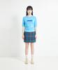Cotton Rivers Club Color Check Skirt (Blue)