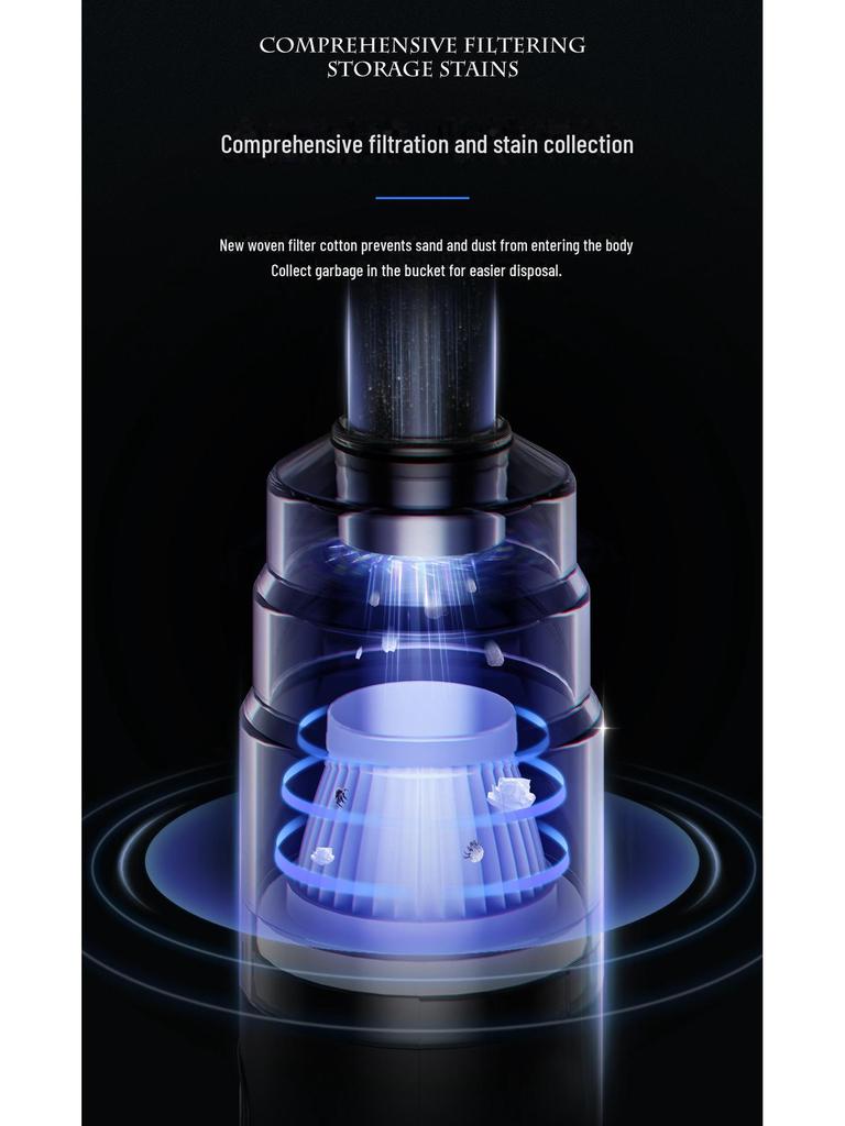 Compact Dual-Use Handheld Vacuum Cleaner for Home and Car