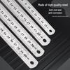 15cm & 30cm Metal Ruler Set for Students – Handheld Tool with Special Scale Lines for Drawing
