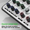 4Channel Audios Mixer for Stage Recording Equipment Headphone Monitoring USB Playbacks for Concerts Live Performances