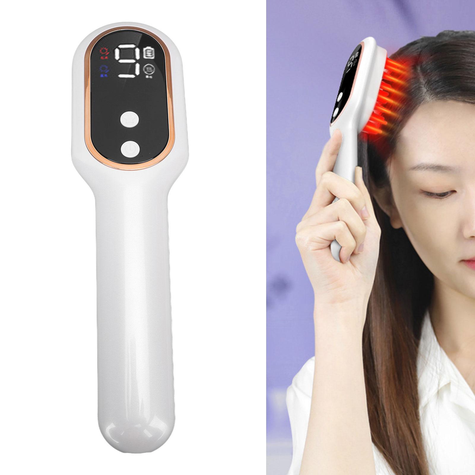 

Электрический массажер для кожи головы, расческа 450 мАч, 10 скоростей, вибрация, зарядка через USB, очищение кожи, расческа для роста волос для мужчин и женщин белый