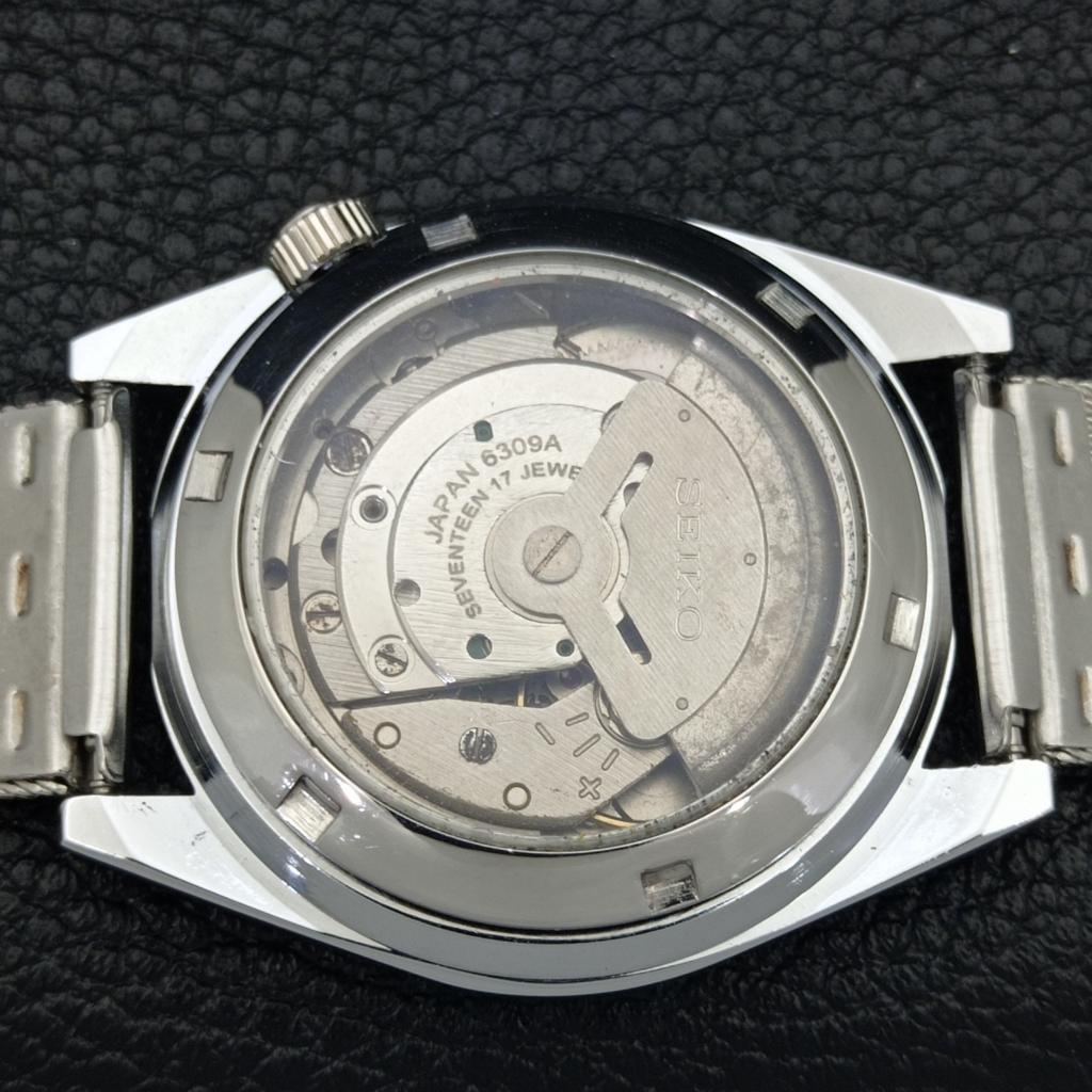 VINTAGE SEIKO 5 AUTOMATIC REFURBISHED JAPAN MENS GREY COLOR DIAL WATCH a440407-4 Sk-a440407
