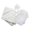 Material Baby Swaddling Short Gauze for Shrine and When Leaving Made In Japan Autumn/winter Dress, Hat, Cloth, Undershirt, Handkerchief, 5-piece Set,